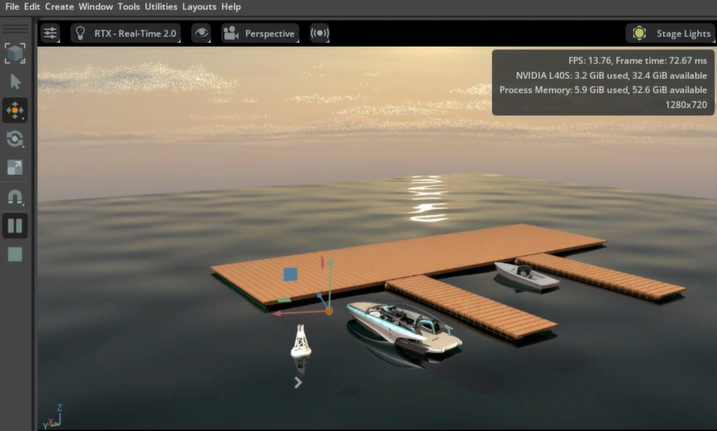Isaac Sim Boat Simulation